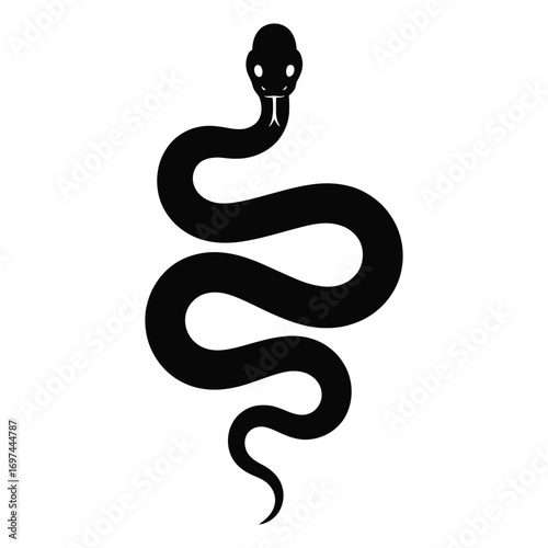 Wallpaper Mural black snake symbol Torontodigital.ca