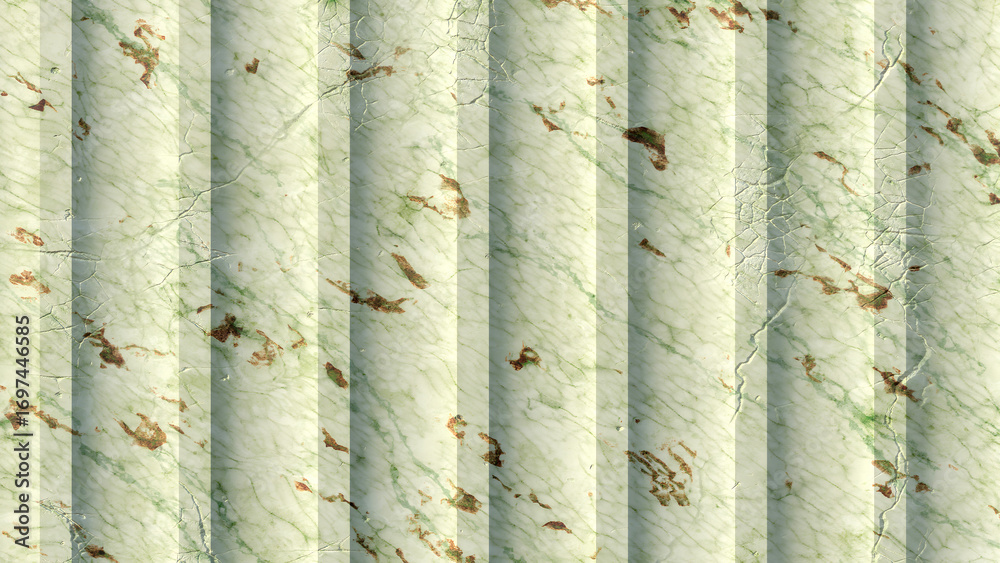 Fototapeta premium Elegant green marble texture with vertical stripes creating a luxurious seamless background for graphic design and decorative purposes
