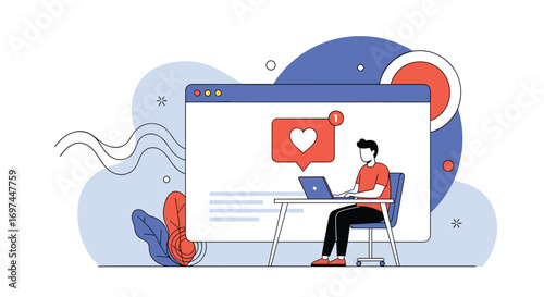 Digital marketing strategies for business growth and online presence enhancement with engaging content creation and user interaction