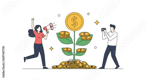 Visualizing financial growth through innovative investment strategies and economic opportunities