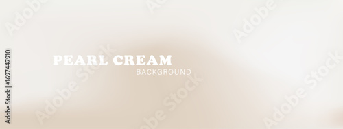 Pearl and cream gradient abstract background with soft neutral texture. Elegant warm pastel for ivory silk designs or minimalist wedding backdrop in beige. Vector illustration.
