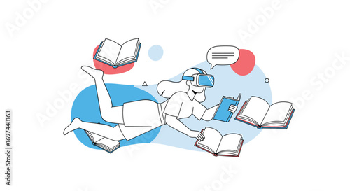 Immersive learning experiences using virtual reality technology for engaging educational content discovery and skill development