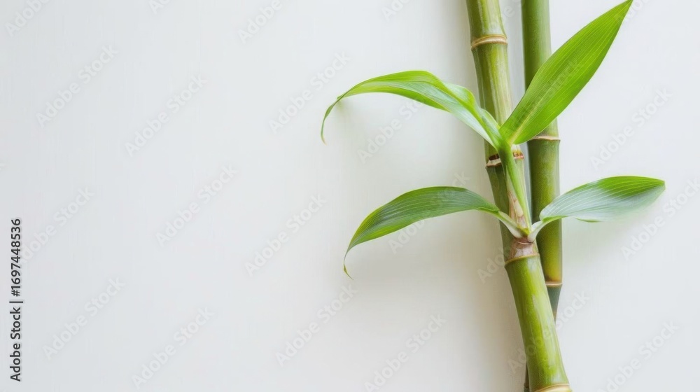 Obraz premium Close-Up of Bamboo in Grove: Unmanned Outdoor Scene with Sunlight, Zen Vibe for Spring/Summer Wallpaper