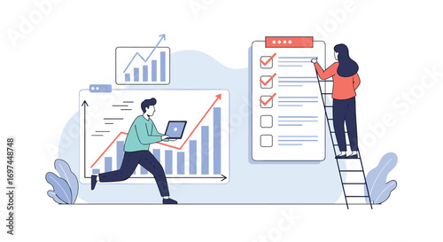 Analyzing business growth strategies and implementing effective project management techniques for success