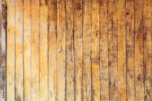 Rustic Wooden Plank Wall with Natural Textures and Warm Tones
