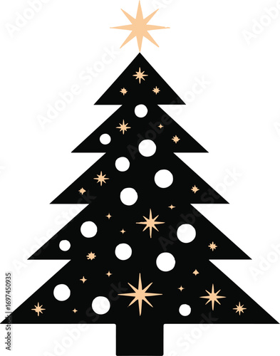 Christmas tree icon symbol vector