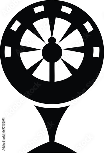 Film reel icon vector