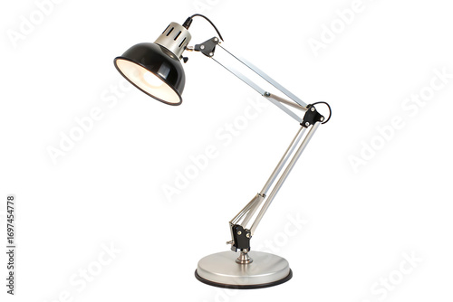 Adjustable desk lamp isolated isolated on transparent background