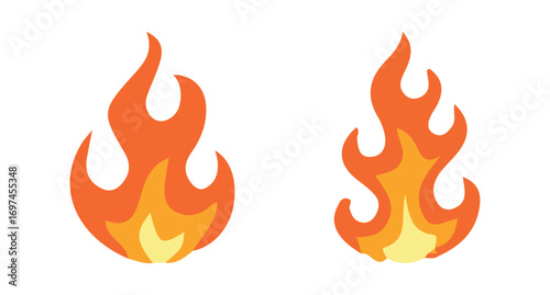 vector illustration of a fire
