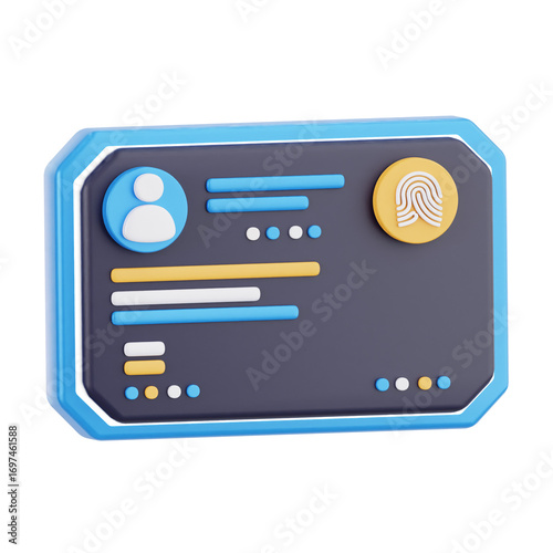 Biometric ID 3D Icon
