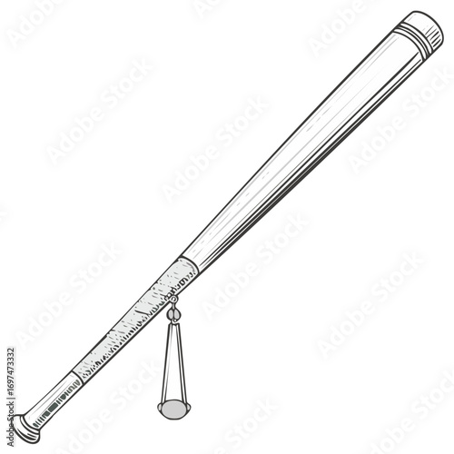 Japanese Jitte Sai Antique Weapon Historical Symbol Art Design
