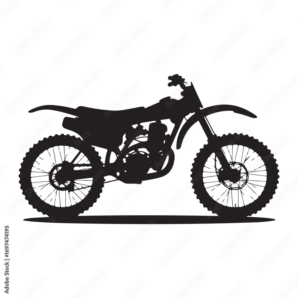Obraz premium Classic Vintage Motorcycle Vector Illustration