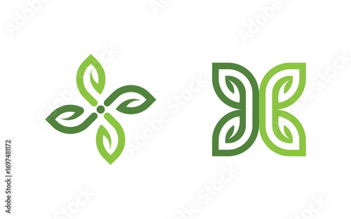Tree leaf ecology nature  Healthy vegan concept element v4.60