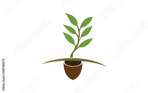Tree leaf ecology nature  Healthy vegan concept element v4.67