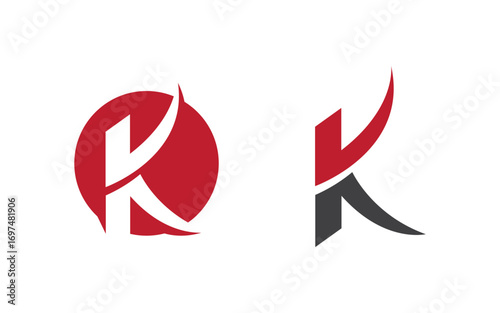 K Letter Logo business icon design illustration template v.83
