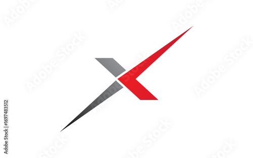 X Letter Branding design Logo Template illustration v3.3