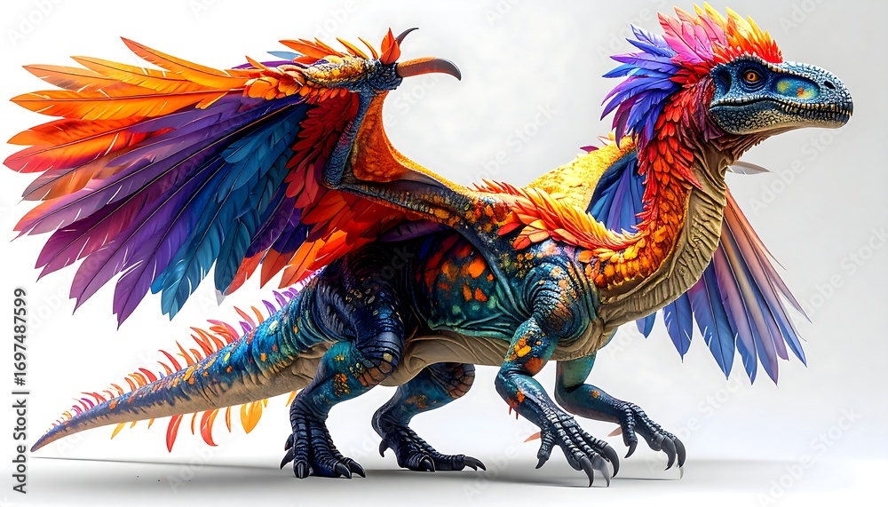 Fototapeta premium Colorful mythical creature