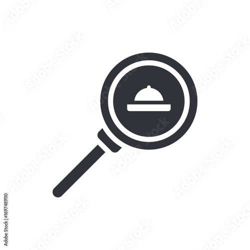 Culinary Discovery Magnifying Glass Symbolizing Food Exploration And Gourmet Research