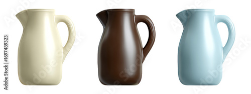 Elegant Ceramic Jugs in Soft Colors for Home Decor and Table Setting