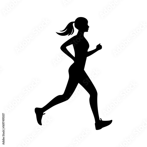 Woman Running Fast