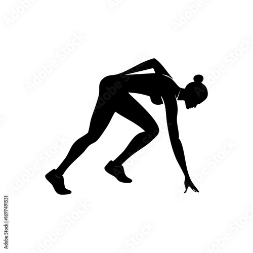 Man Stretching Before Run