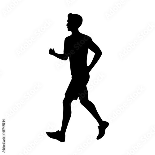 Man Running Fast