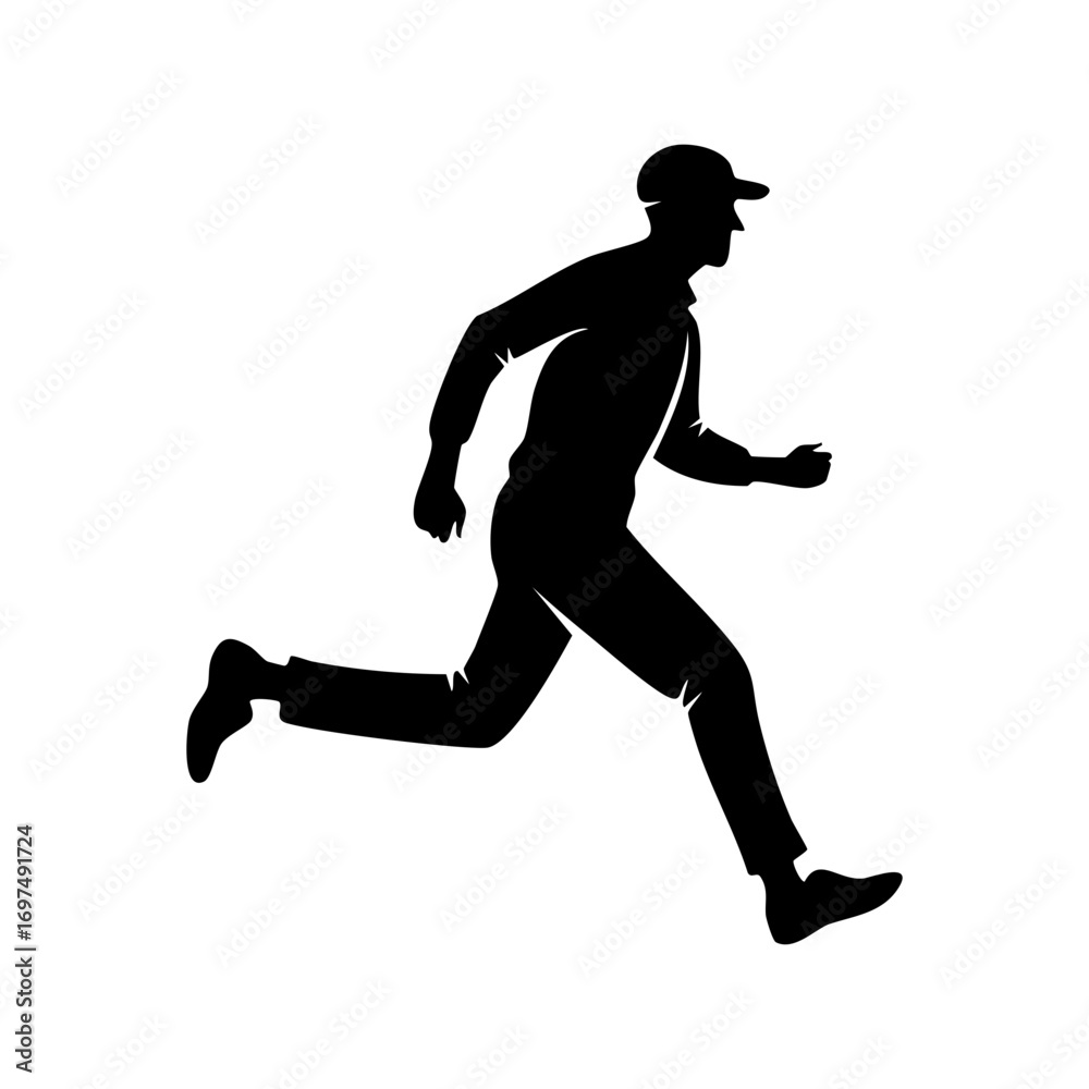 Obraz premium Man Running Fast