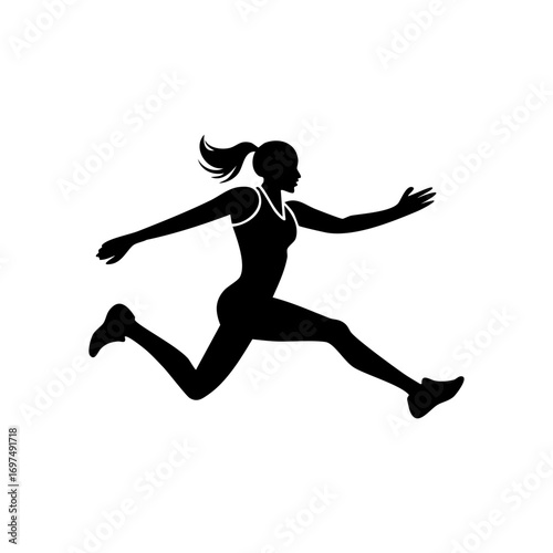 Woman Running Fast