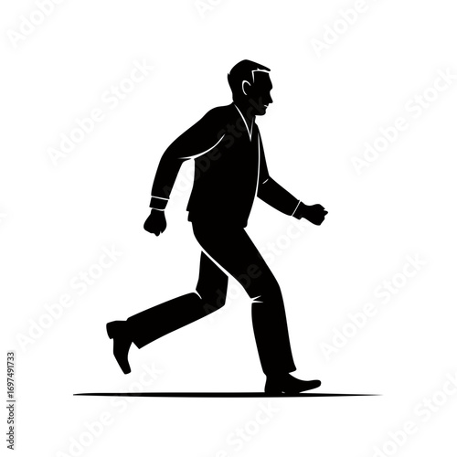 Man Running Fast