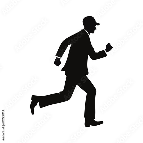 Man Running Fast
