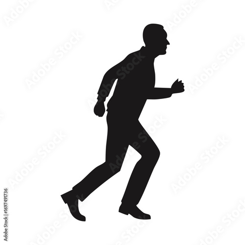 Man Running Fast