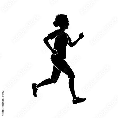 Woman Running Fast