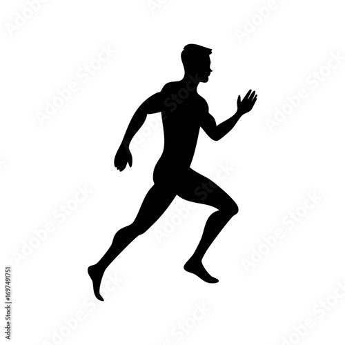 Man Running Fast