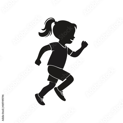 Woman Running Fast