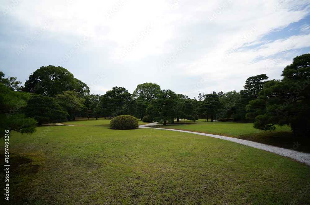 Fototapeta premium 京都、二条城の風景