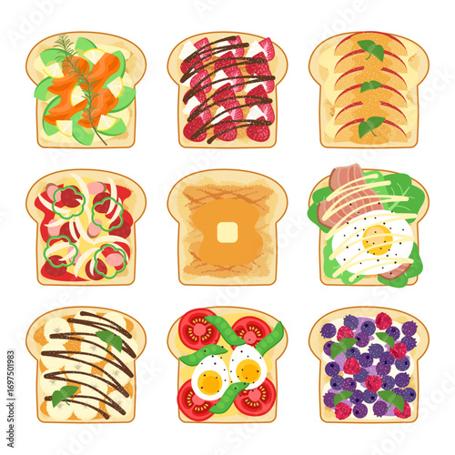 Colorful Toast Collection