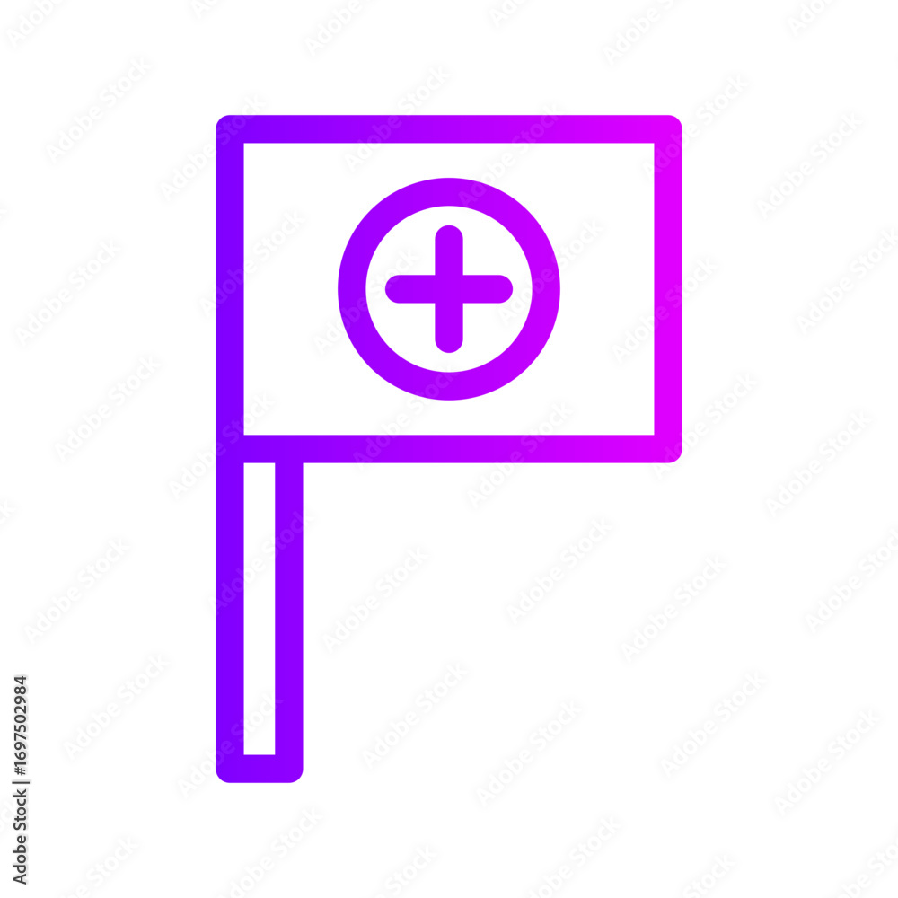 Obraz premium flag gradient icon