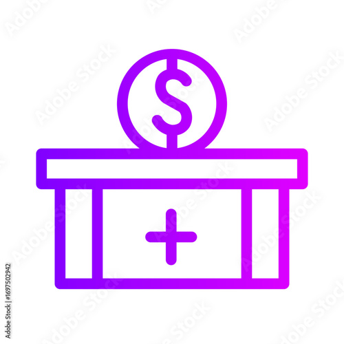 donation gradient icon