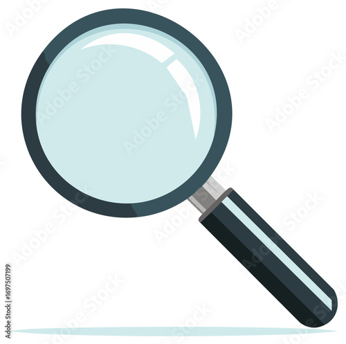 Magnifying glass for close examination and detailed inspection