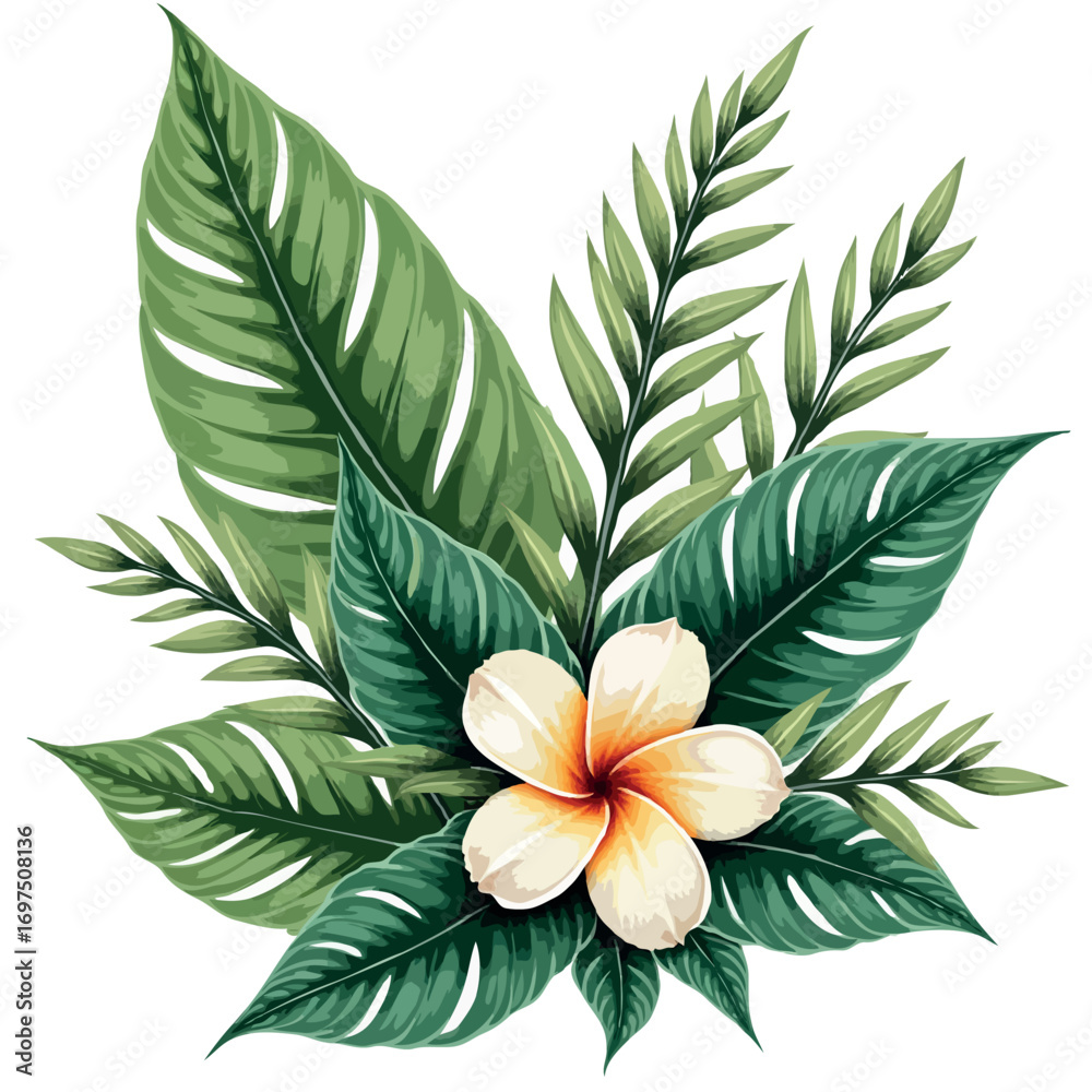 Fototapeta premium vector illustration of an abstract flower