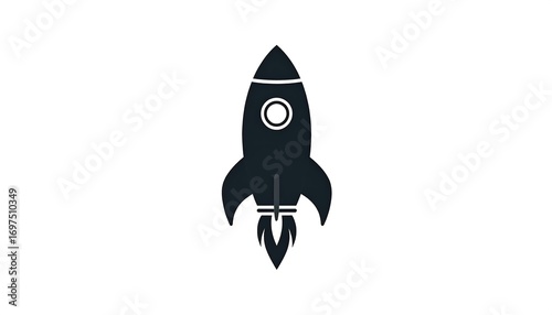 Simple rocket icon