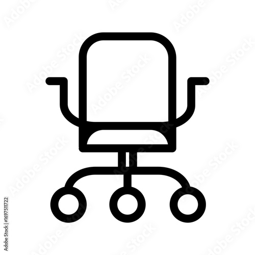 chair line icon