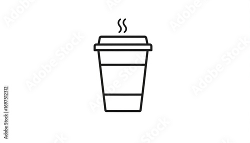 Simple coffee cup graphic