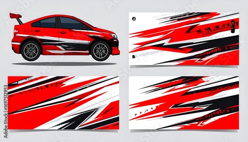 Racing car wrap designs