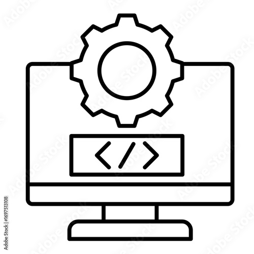 Coding  Icon Element For Design