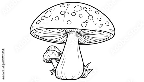 Simple mushroom illustration
