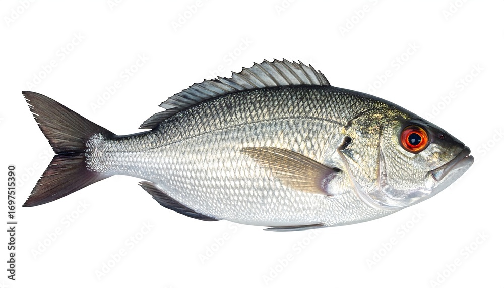 Fototapeta premium Single fish profile view