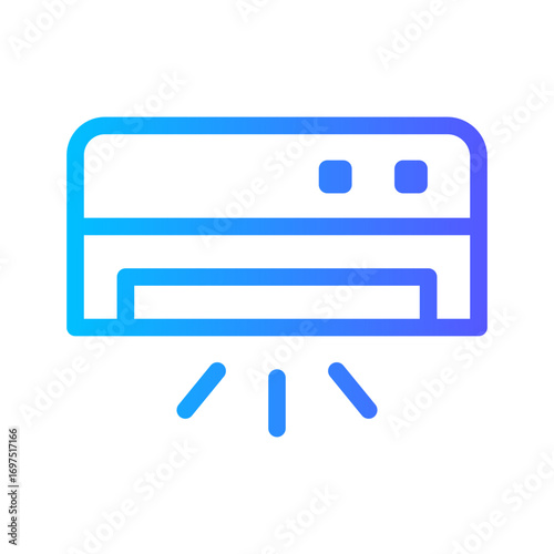 air conditioner gradient icon