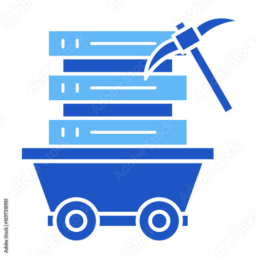 Data Mining  Icon Element For Design