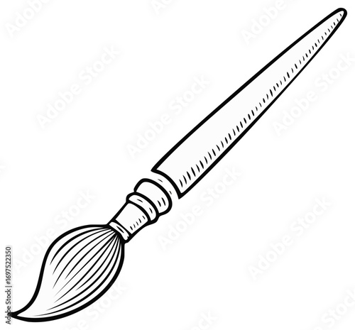 Artistic Paintbrush Tool for Creative Expression and Painting